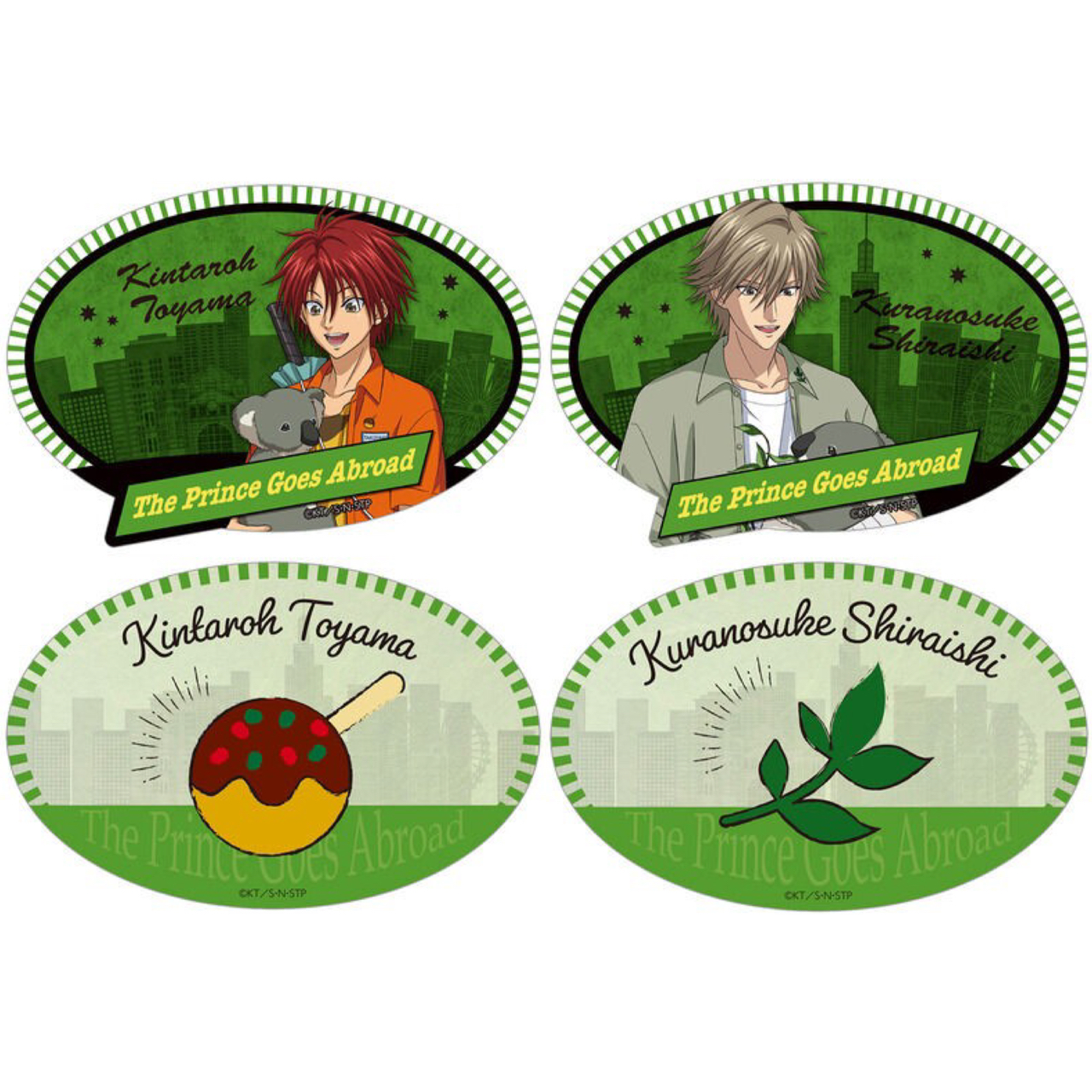 PRE-ORDER : The Prince of Tennis Abroad Ver.K.TOYAMA Luggage Sticker Set