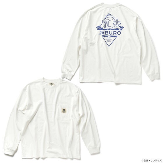 PRE-ORDER : STRICT-G JABURO "Mobile Suit Gundam" Logo Pocket Long Sleeve T-shirt