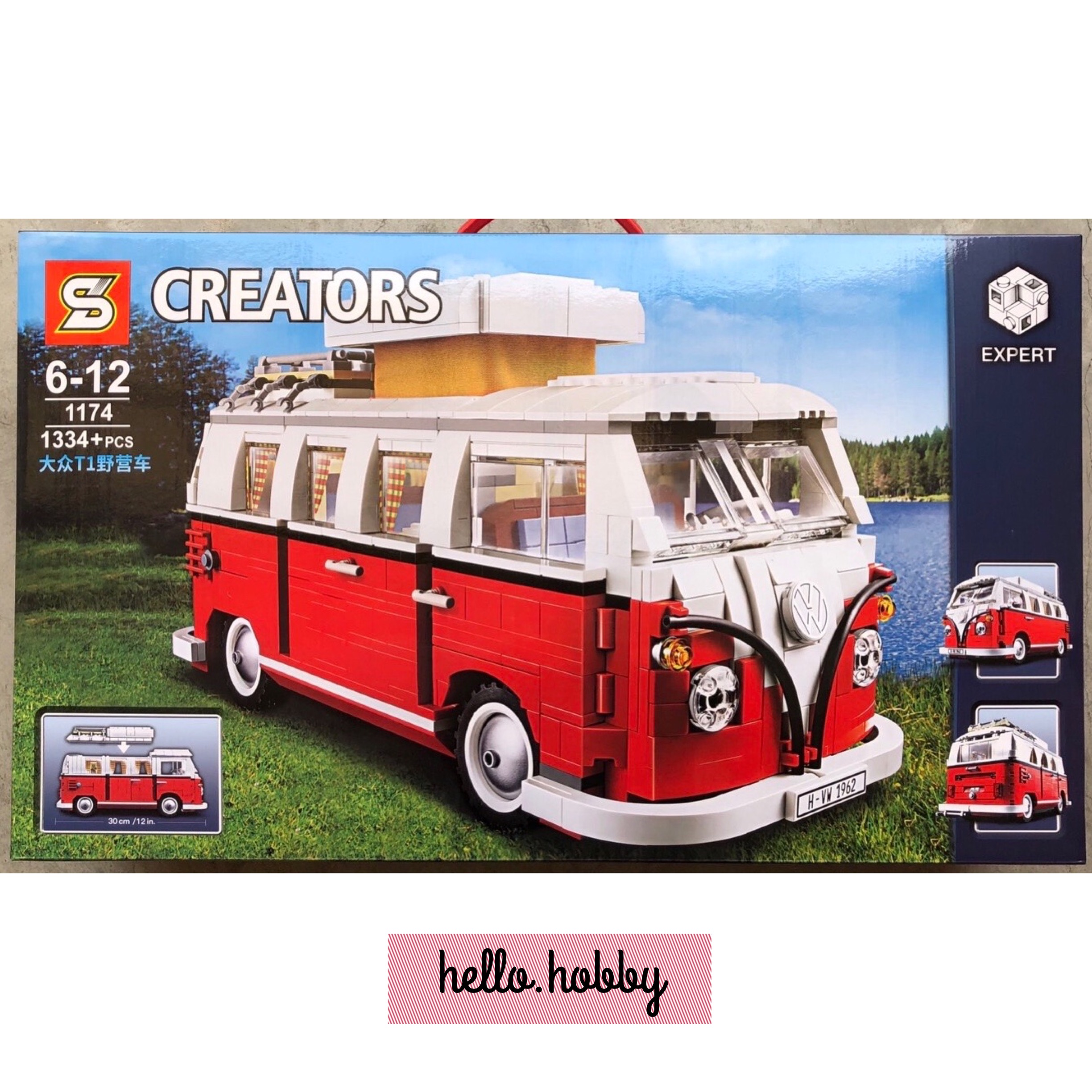 SY 1174 Volkswagen T1 Camper Van 1334pcs