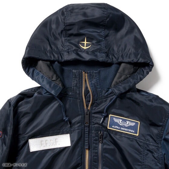 PRE-ORDER : STRICT-G ALPHA Hooded Rib Jacket "Mobile Suit Gundam"