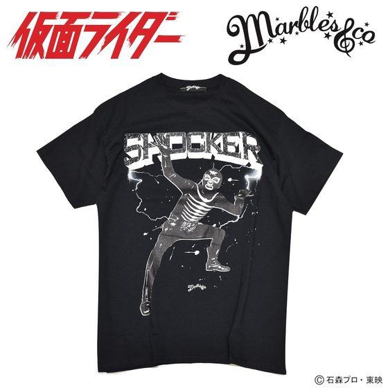 PRE-ORDER : Kamen Rider x Marbles Collaboration T-shirt Shocker Photo Pattern