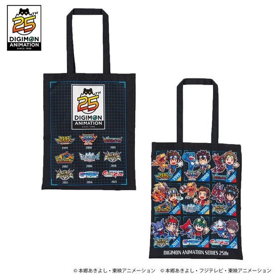 PRE-ORDER : Digimon Adventure 25th Anniversary Anime Series Acrylic Tote Bag