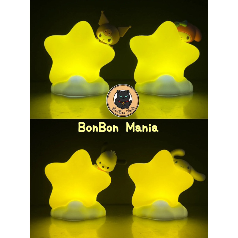 โคมไฟ ลิขสิทธิ์แท้ Sanrio Family Star Night Light Series LED Lamp by Langbowang