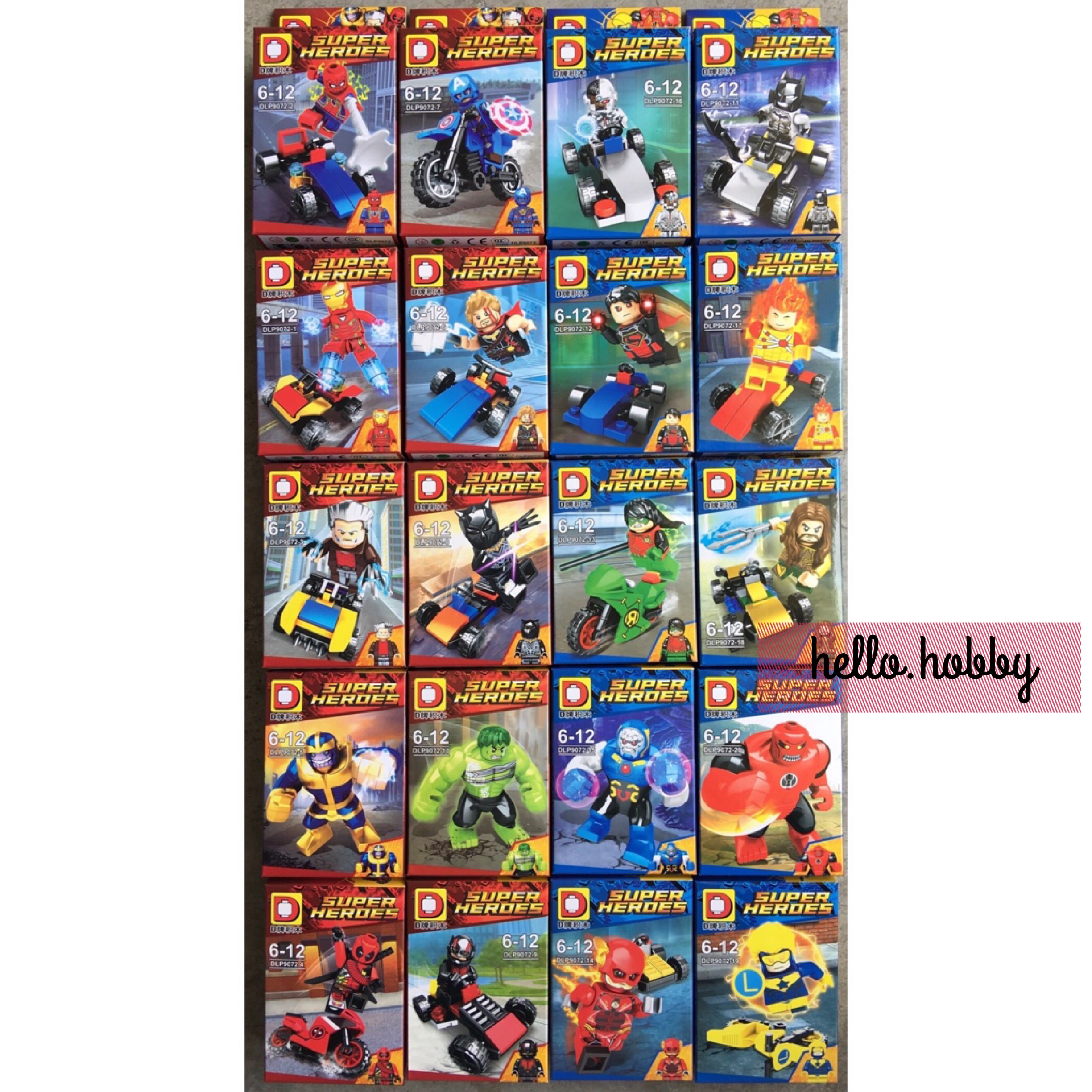 Duo Le Pin Toys DLP 9072 1-20 Super Heroes