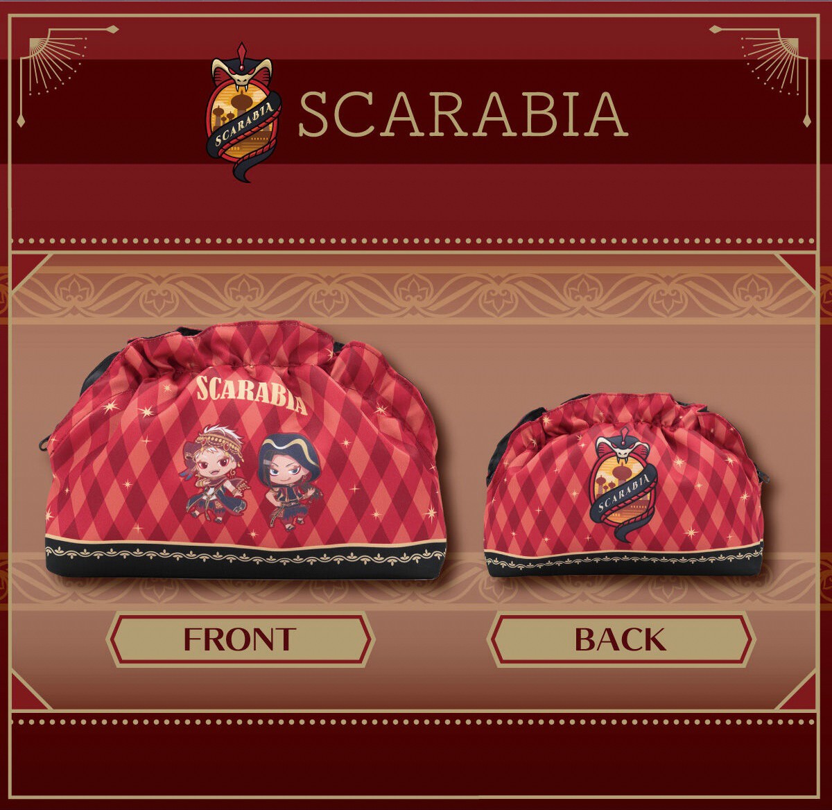 PRE-ORDER : Disney Twisted Wonderland Original Illustration Frill Pouch