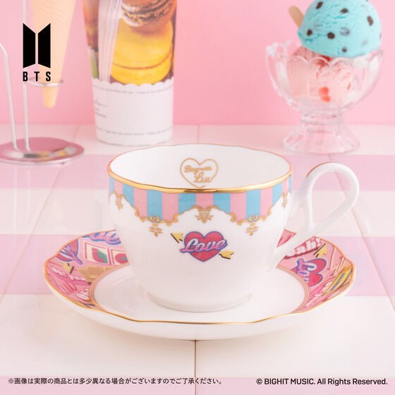 PRE-ORDER : Noritake Cup &Saucer Set BTS Music Theme Boy With Luv ver./ Butter ver.