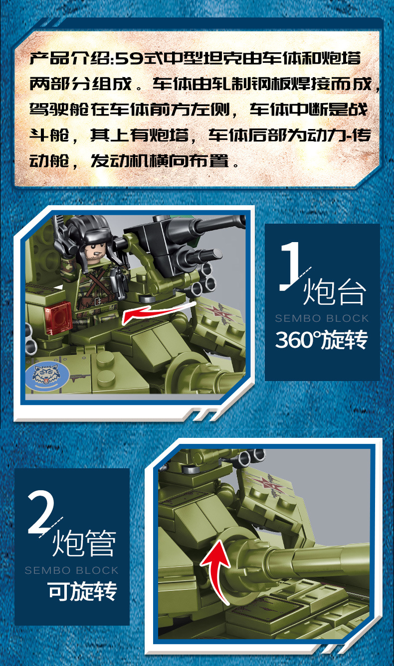 Sembo 105682 Military 812pcs