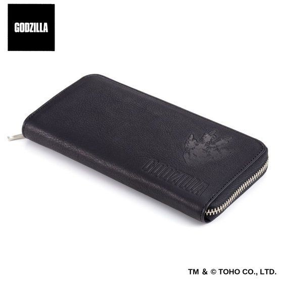 PRE-ORDER : Godzilla / GARO Embossed Genuine Leather Round Wallet (Resale)