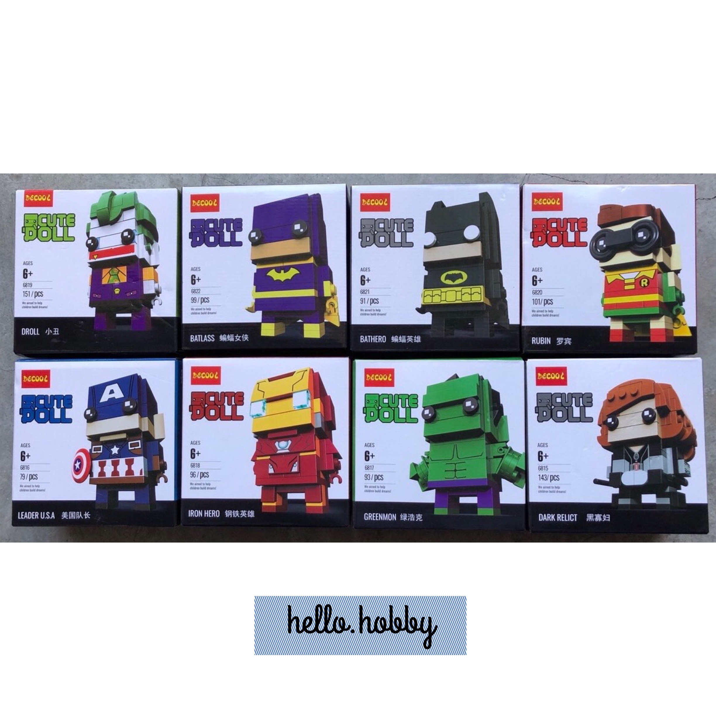 Decool 6815-6823 Super Heroes Set