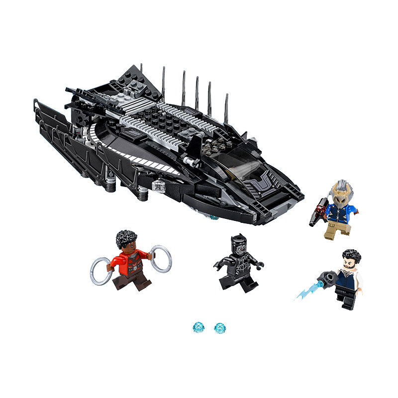 Lepin 07099 Black Panther Royal Talon Fighter Attack 401pcs
