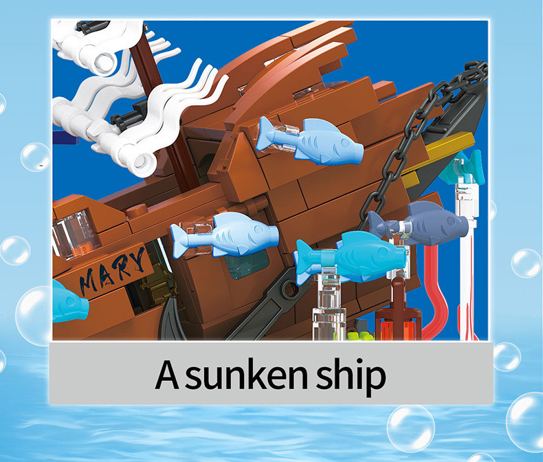 Zhe Gao 662002 Shipwrecks 662pcs