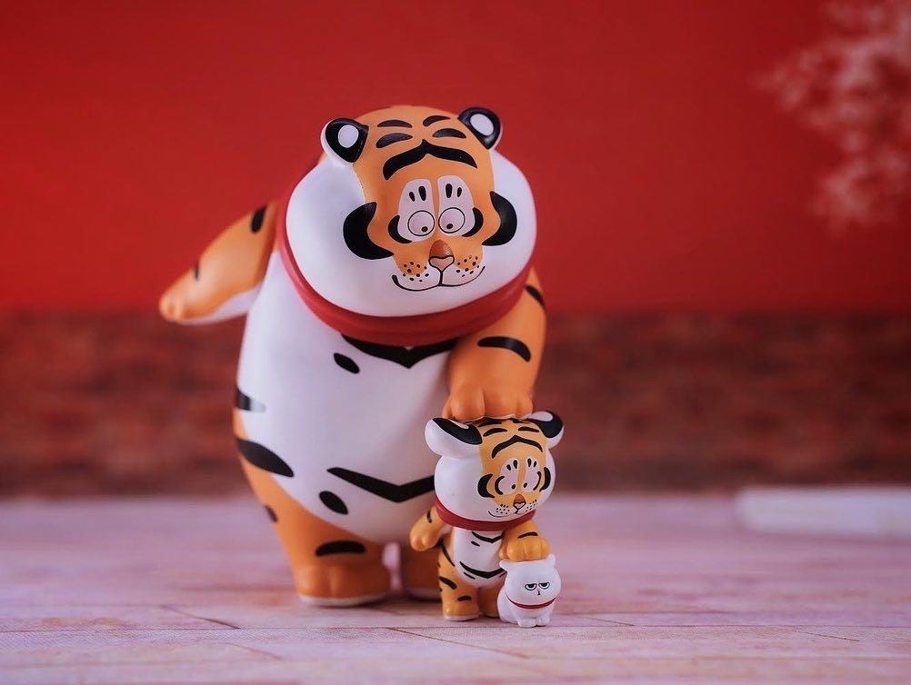 โมเดลได้ 1 ตัว | Panghu I,m Not Fat Tiger - Father & Stubborn Son Series by Funism