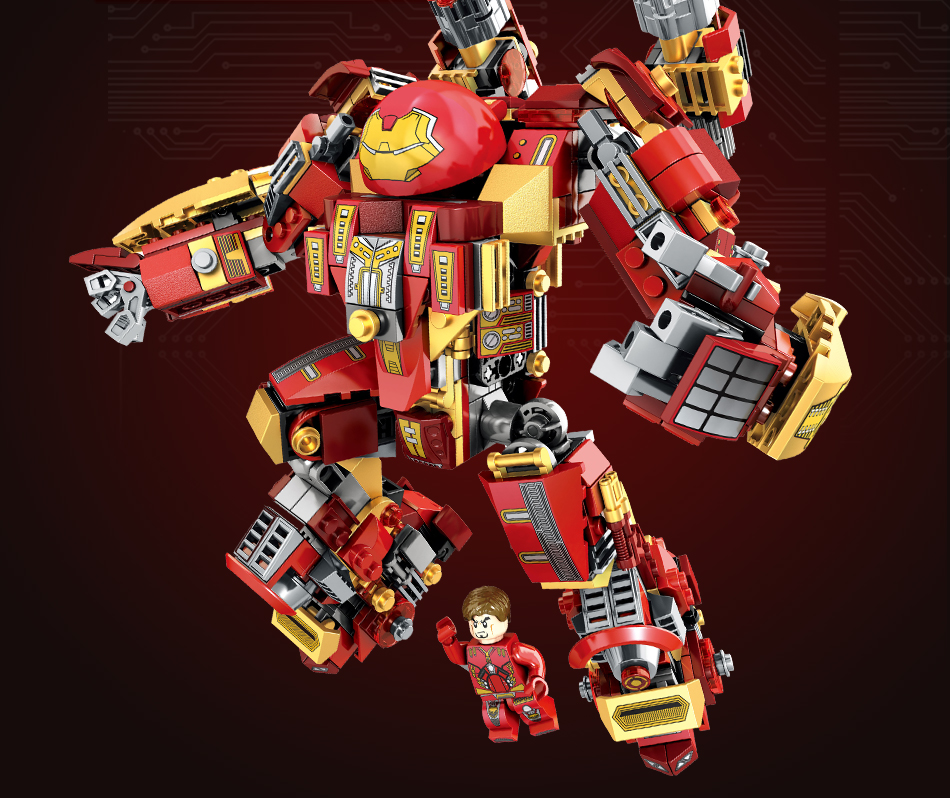 Sembo 60030 MK44 Iron Man Hulkbuster Mech 616pcs