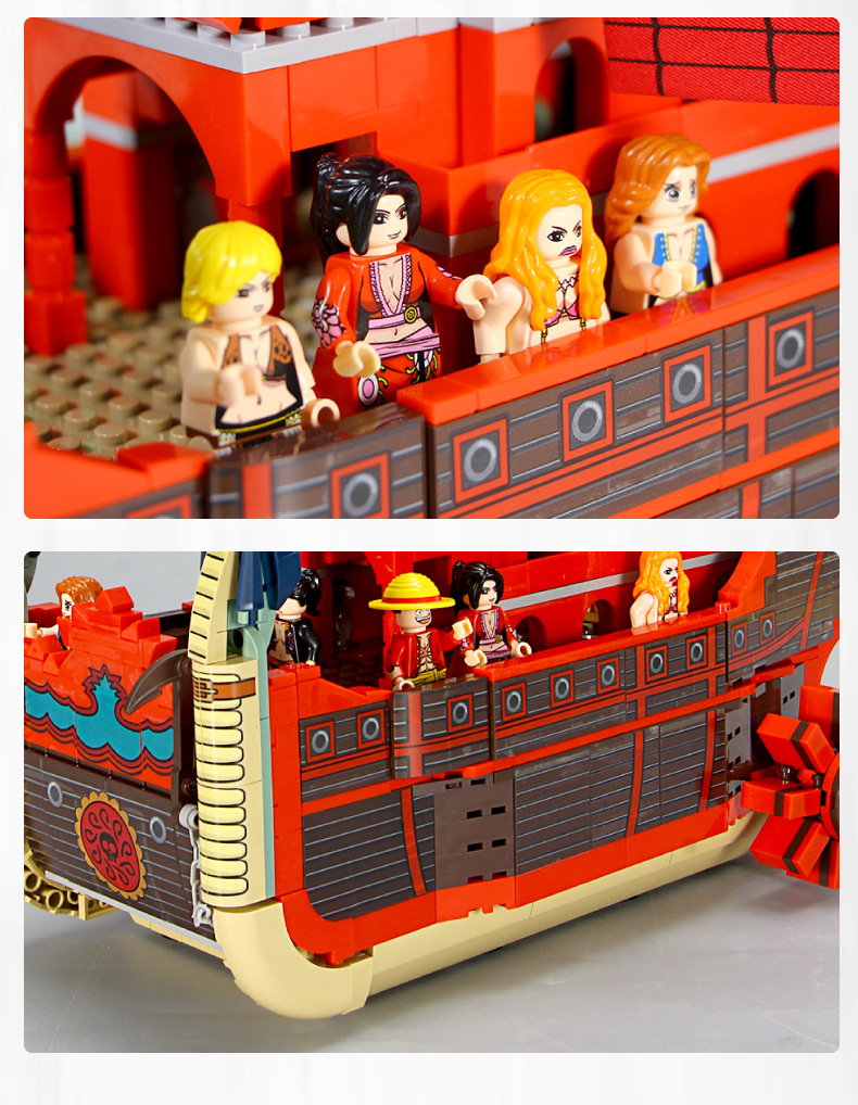 Sy 6296 One Piece - Kuja Pirate Ship 1099pcs