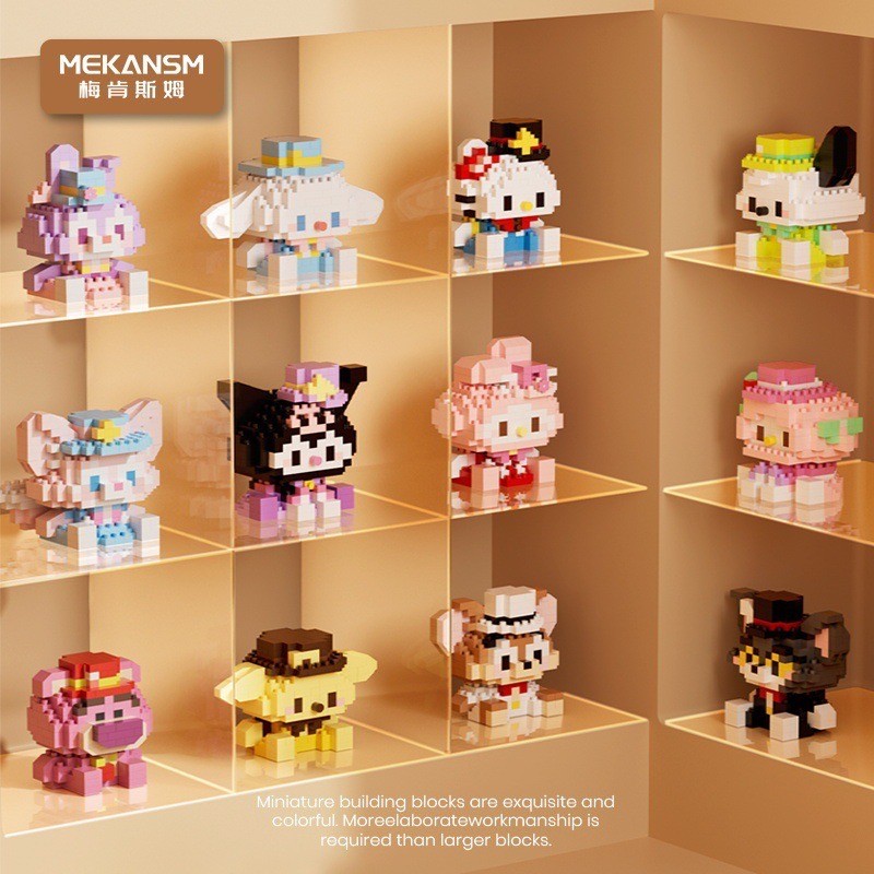 ตัวต่อนาโน Size M -Super Hit ❤️ Cute Cartoon Block รวมตัวต่อคลาสิคฮิตตลอดกาล Sanrio Tom Jerry Mario One Piece