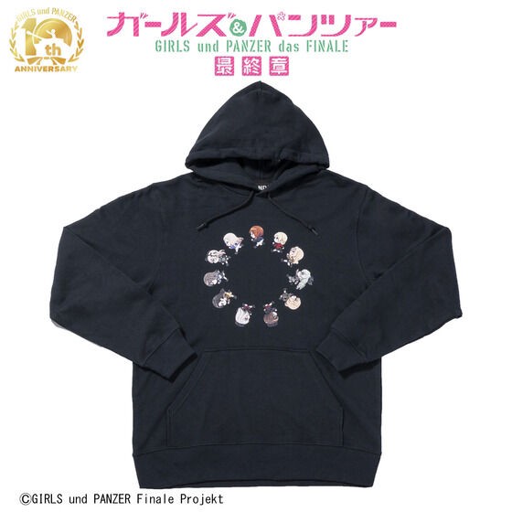 PRE-ORDER : Girls und Panzer Running Deformed Series Hoodie