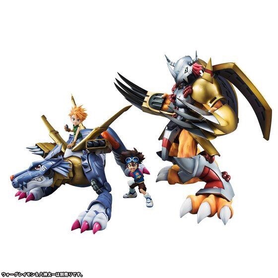 PRE-ORDER : PRECIOUS G.E.M. SERIES DIGIMON ADVENTURE METALGARURUMON & YAMATO ISHIDA