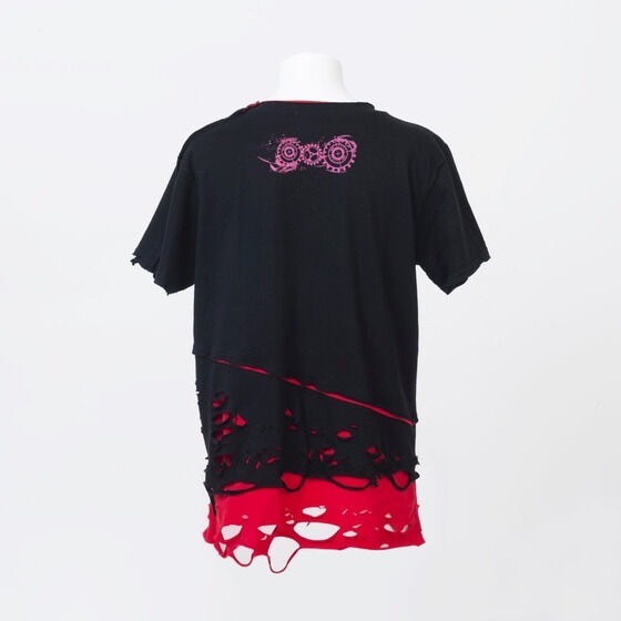 PRE-ORDER : Bakuage Sentai Boonboomger x h.NAOTO Bun Red/Taiya Hando Damaged T-shirt