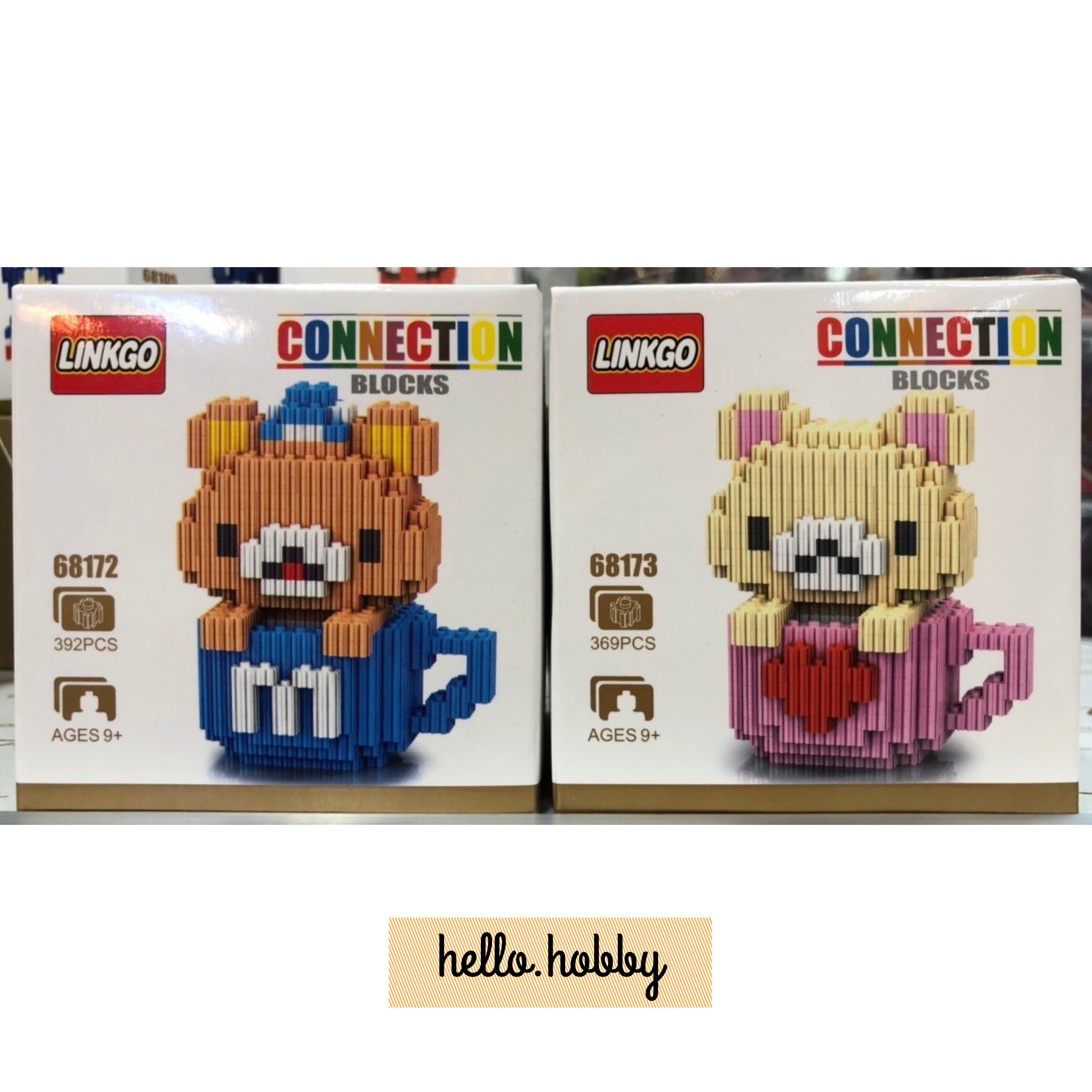 Linkgo 68172-68173 Rilakkuma in Cup (แบบเฟือง)