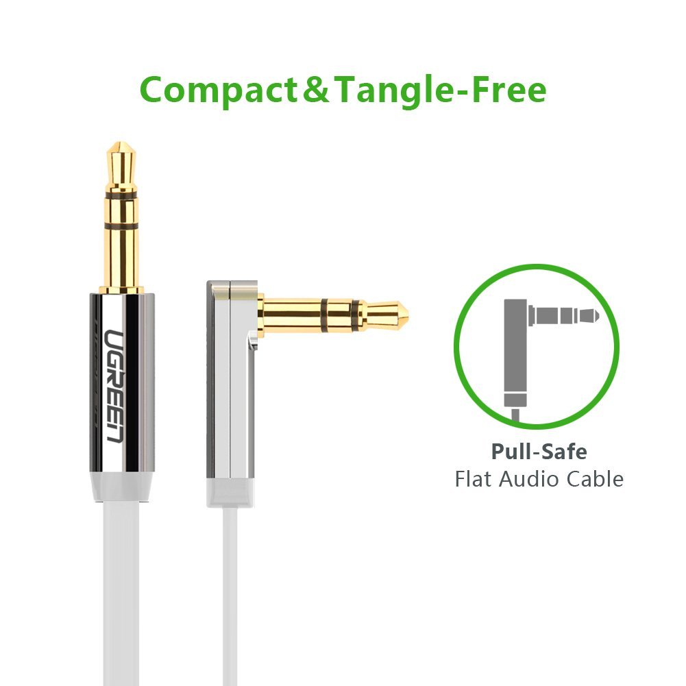 ugreen สาย aux คุณภาพดีสีขาว ความยาว 50,100,150ซม.