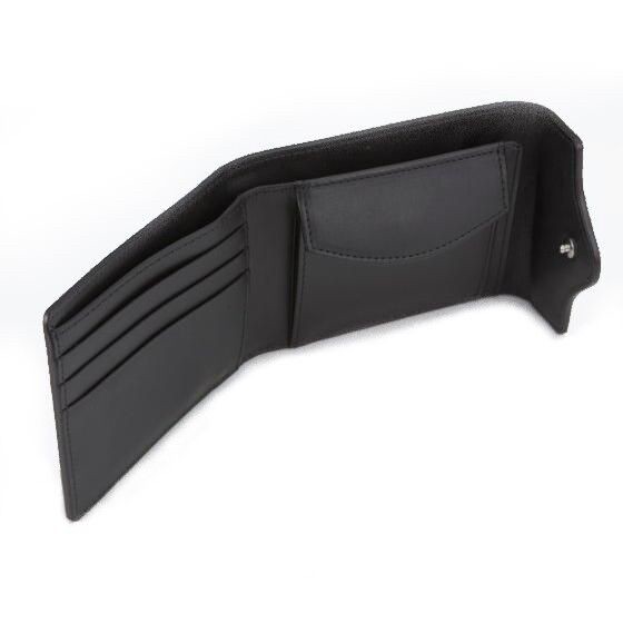 PRE-ORDER : Ultraseven Genuine Leather Compact Bi-fold Wallet Ultra Guard Model