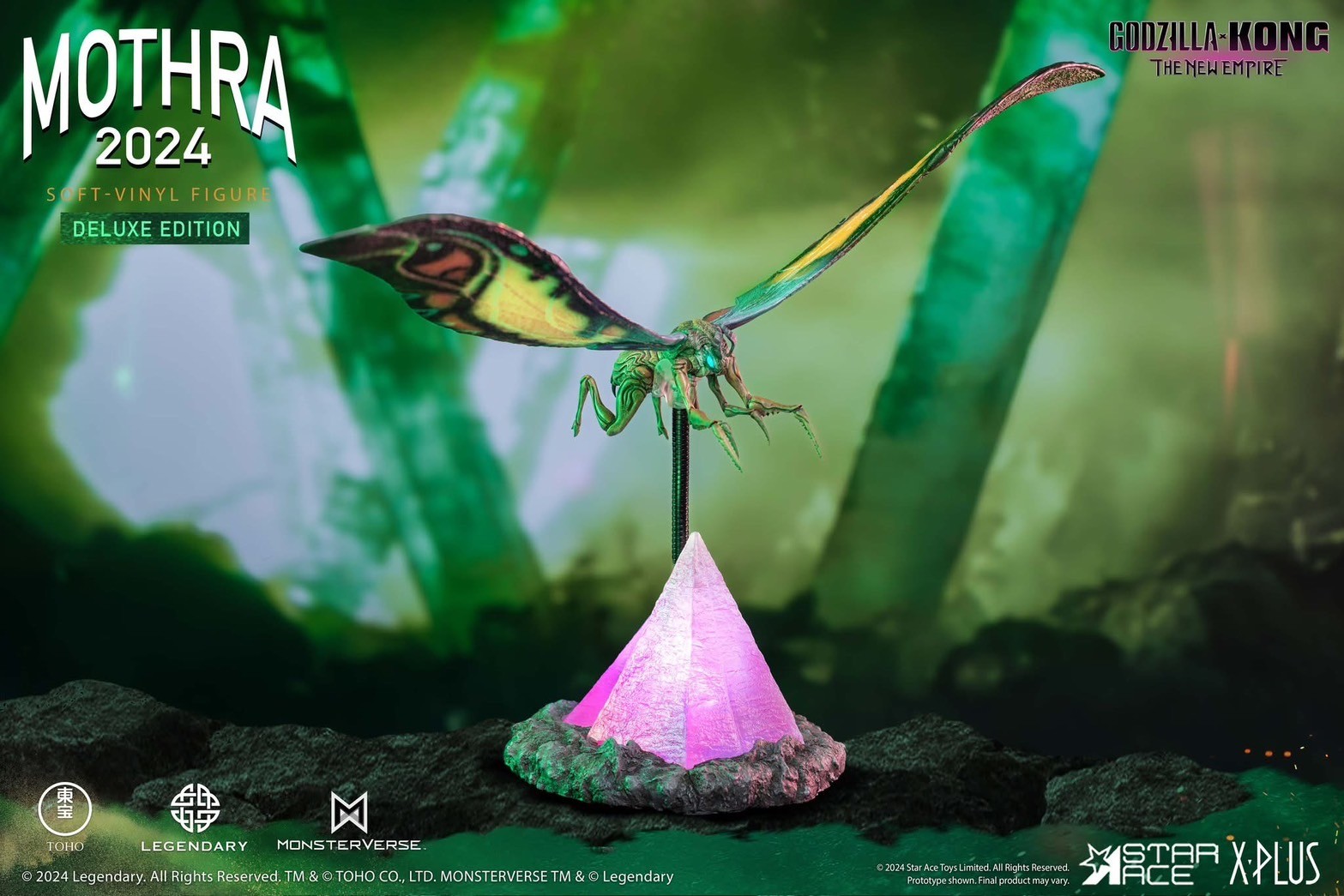 Pre-order : Godzilla x Kong: The New Empire Mothra (2024) Soft Vinyl Figure (Normal Edition) / (Deluxe Edition) by X-Plus / Star Ace