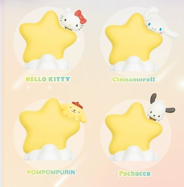 โคมไฟ ลิขสิทธิ์แท้ Sanrio Family Star Night Light Series LED Lamp by Langbowang