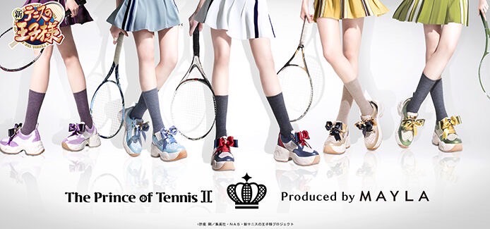 PRE-ORDER : MAYLA x New Prince of Tennis Iconic Shoes Sneakers with Ribbon