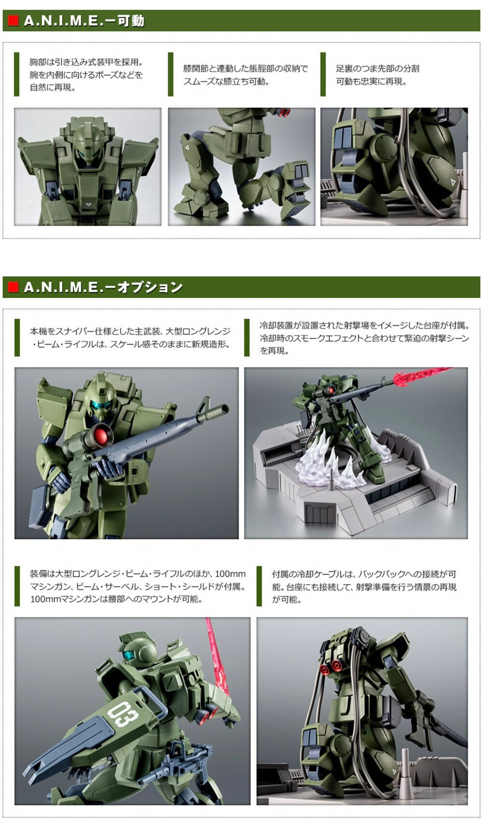 PRE-ORDER : Robot Spirit <SIDE MS> RGM-79(G) GM Sniper ver. A.N.I.M.E.