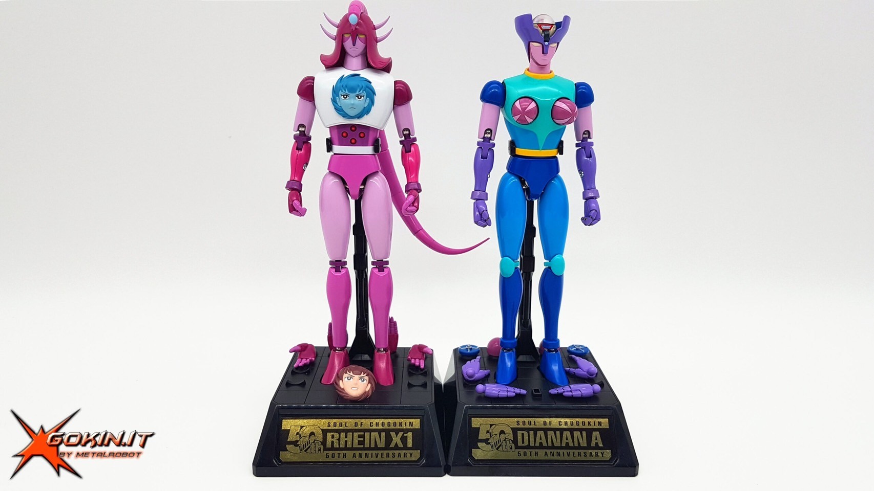 Soul of Chogokin - GX-108 Rhein X1 & Dianan A By Bandai