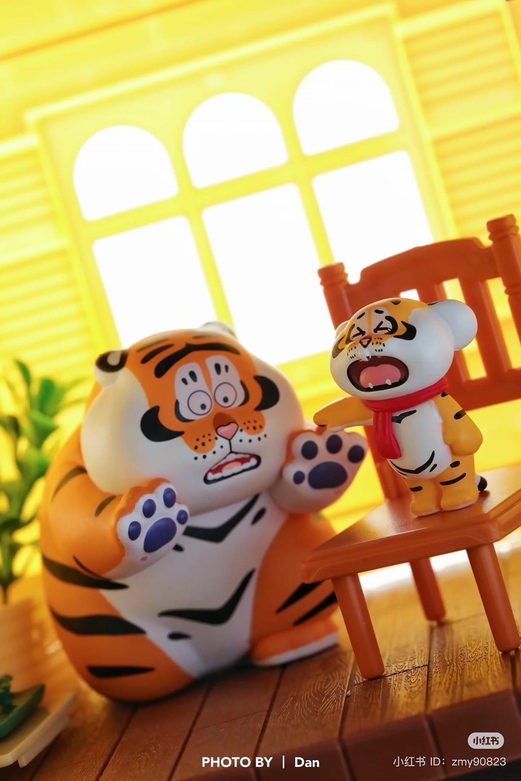 โมเดลได้ 1 ตัว | Panghu I,m Not Fat Tiger - Father & Stubborn Son Series by Funism