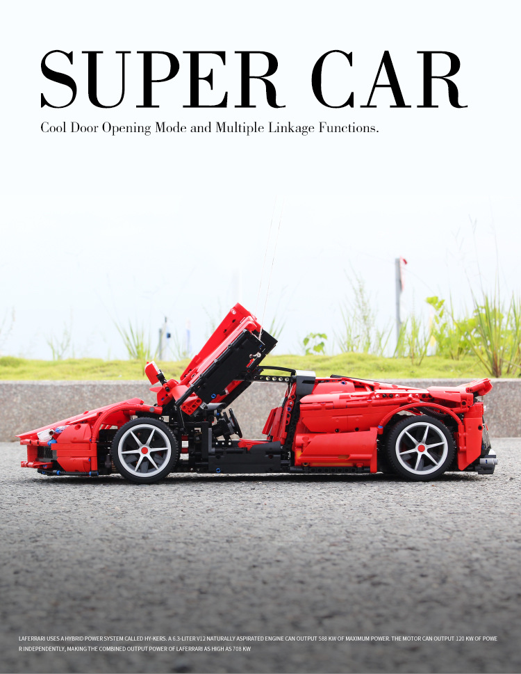 Happy Build XQ 1002 LaFerrari F150 3260pcs