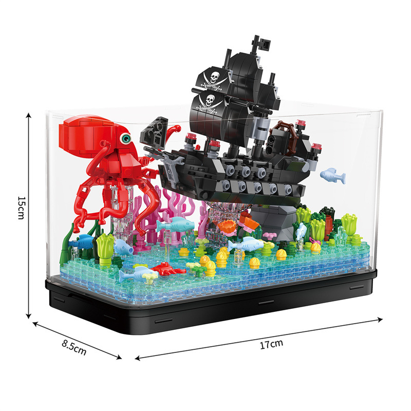 Zhe gao 662009 Pirate of The Caribbean 697pcs (มีไฟ)