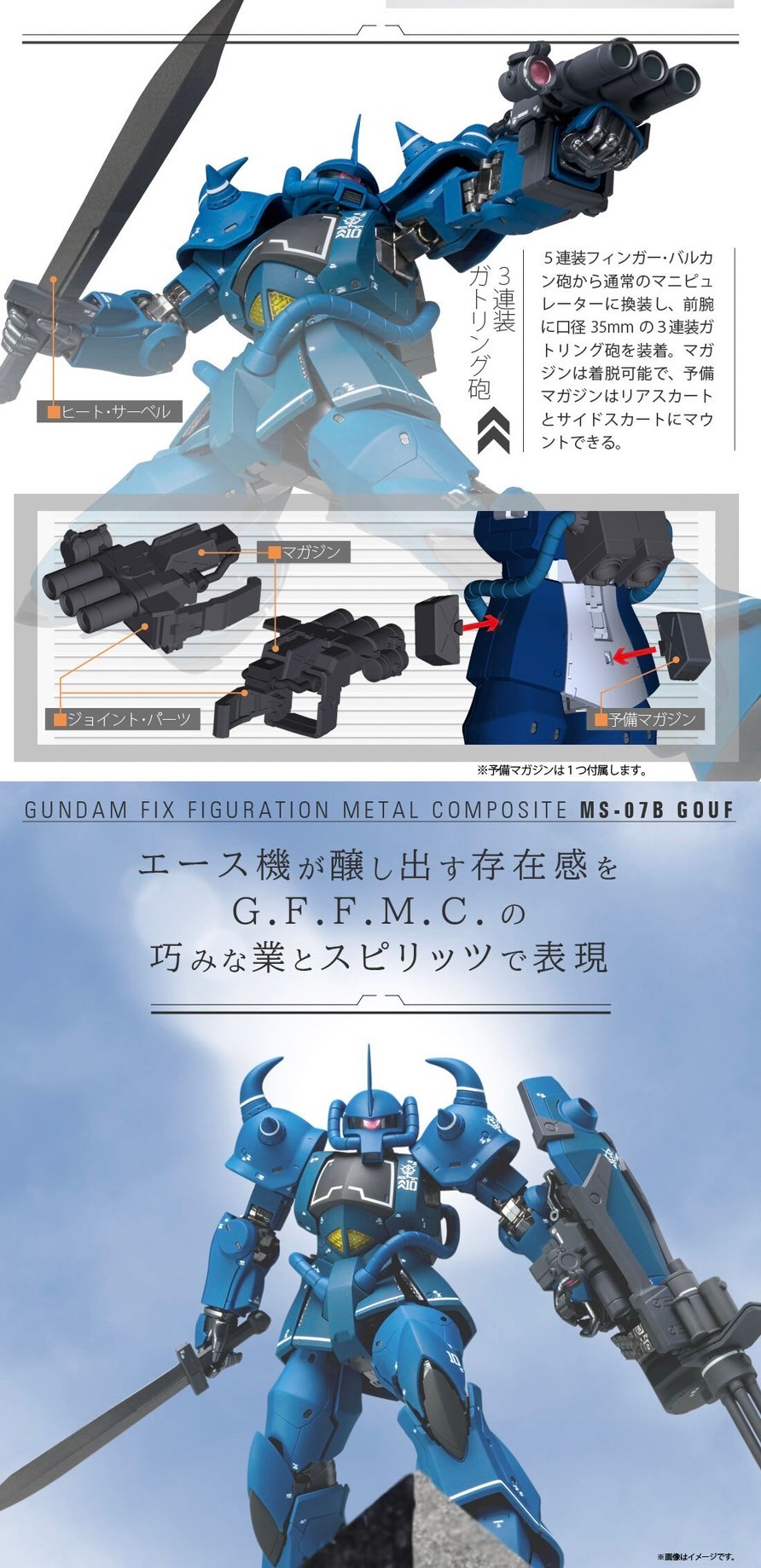 PRE-ORDER : GUNDAM FIX FIGURATION METAL COMPOSITE MS-07B GOUF