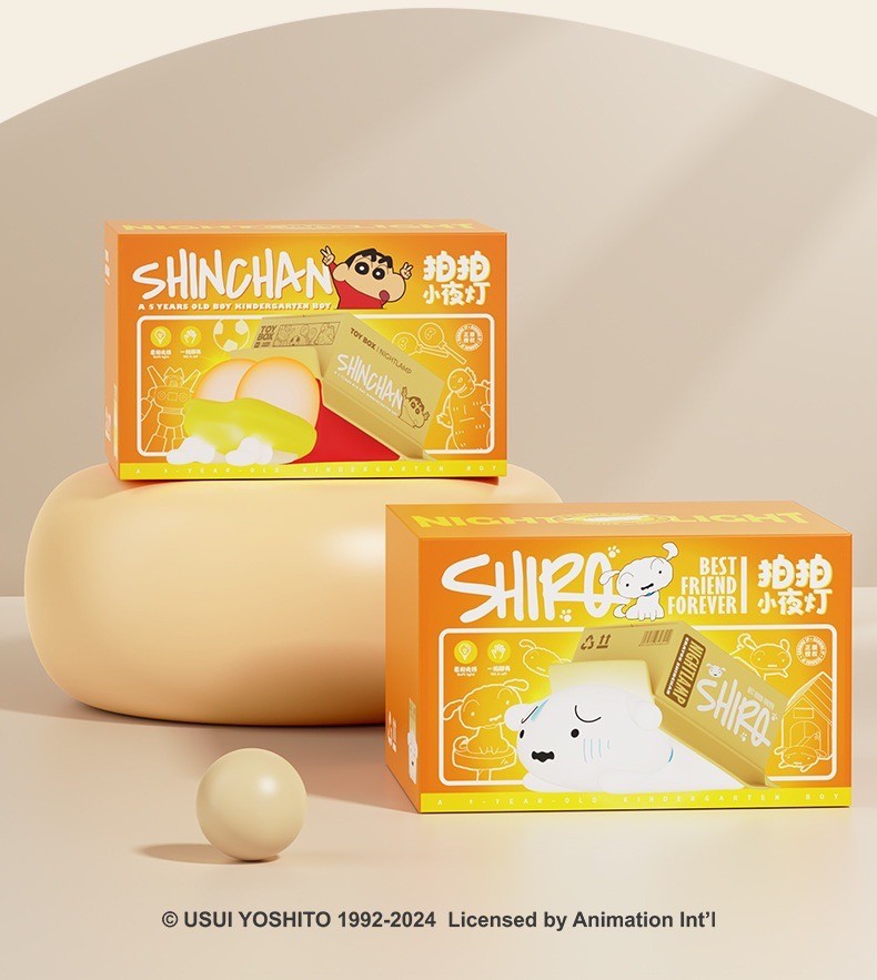 โคมไฟ ชินจัง & ชีโร่ ลิขสิทธิ์แท้ - Lamp - Crayon Shinchan - Night Light Hide-and-Seek Pats The Light by ROCK