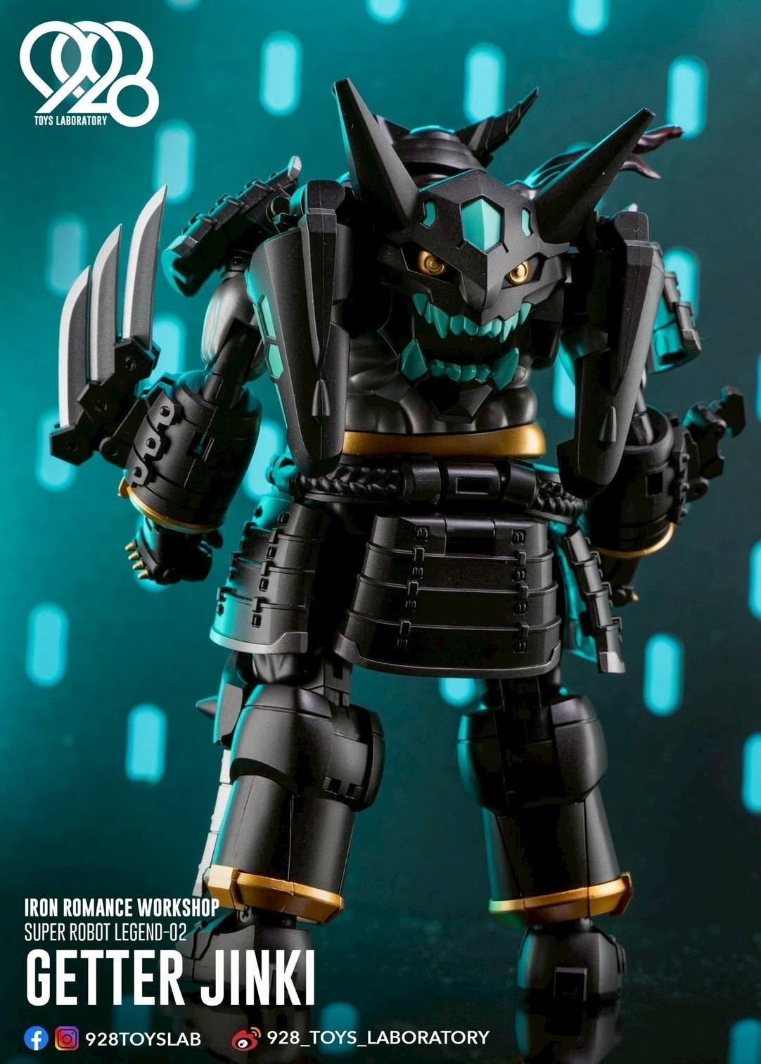 Super Robot Legend - Black Getter JINKI Deformable Movable Figure by Dragon Horse x Iron Romance Workshop