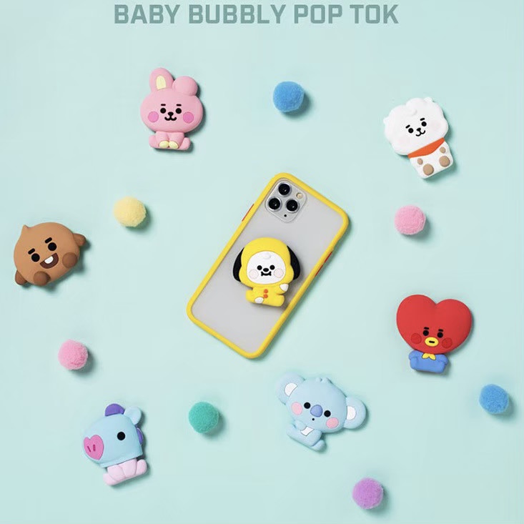 Griptok Baby Bubbly Pop Tok ติดมือถือ ลาย BT21
