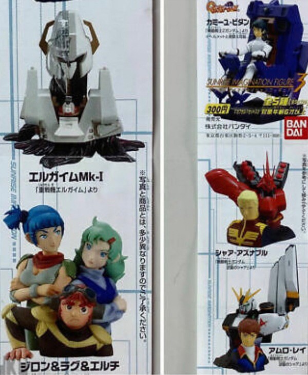 HG Gundam Sunrise Imagination Figure vol.3 Gashapon (Set of 5)