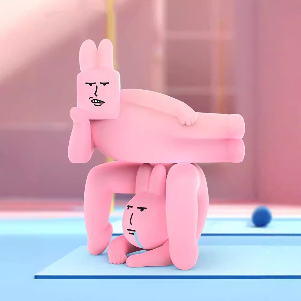 โมเดล น้องกระต่ายท่ายาก ได้ 1 ตัว | My Friend Rabbit Magic Yoga Series