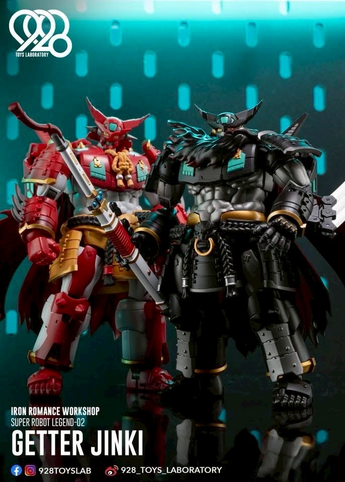 Super Robot Legend - Black Getter JINKI Deformable Movable Figure by Dragon Horse x Iron Romance Workshop