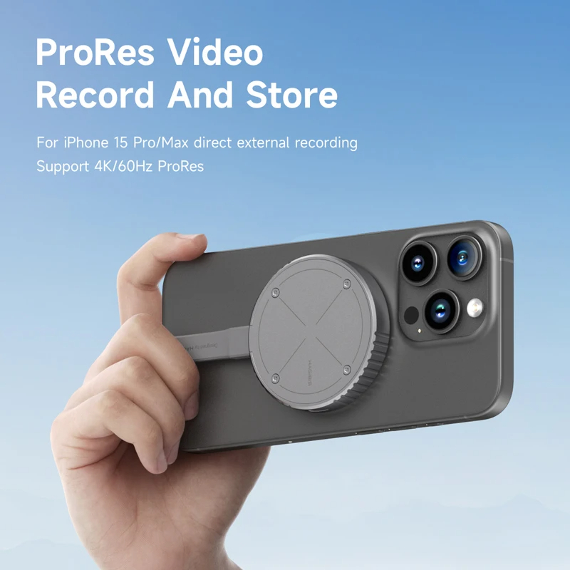 Hagibis MacSafe Magnetic M.2 2230 NVMe SSD Enclosure with USB C 3.2 Gen2 Type-C 10Gbps for iPhone15 Pro Max