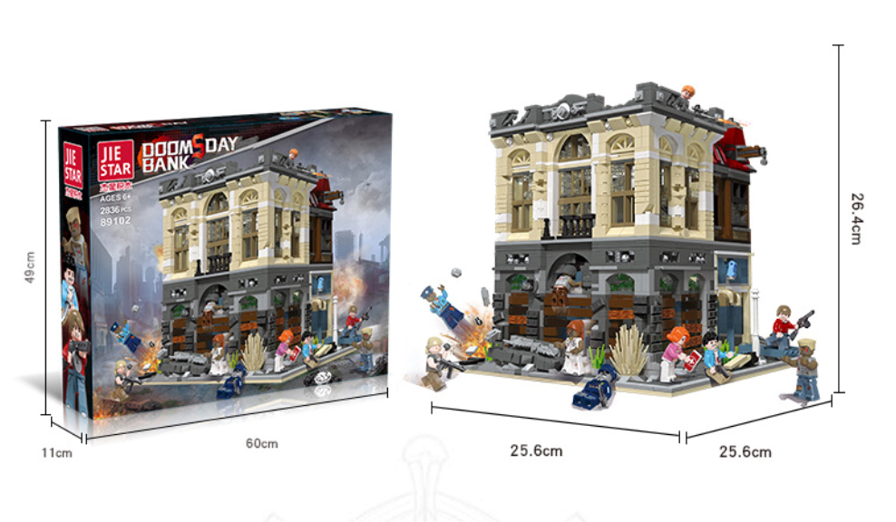 Jie star 89102 Doomsday bank 2836pcs