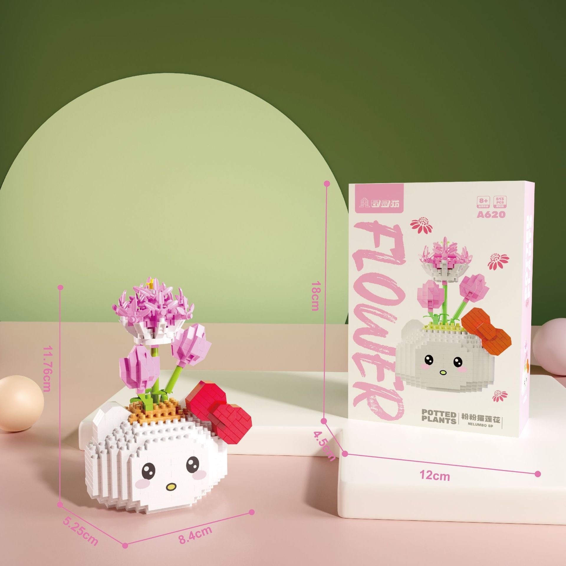 ตัวต่อนาโน Size XL - A 618-623 Sanrio & Disney Flower Potted Plants