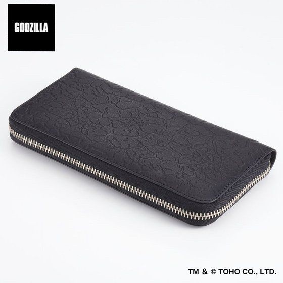 PRE-ORDER : Godzilla / GARO Embossed Genuine Leather Round Wallet (Resale)
