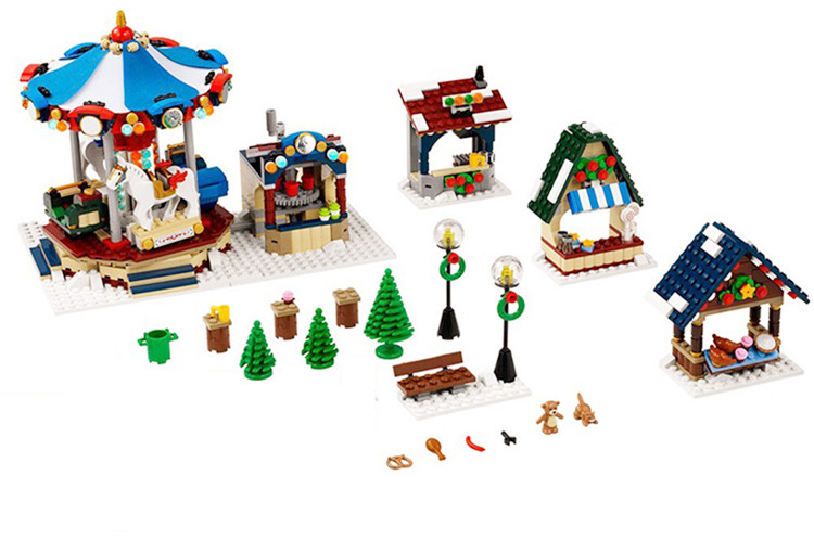 Lepin 36010 Winter Village Market 1412pcs