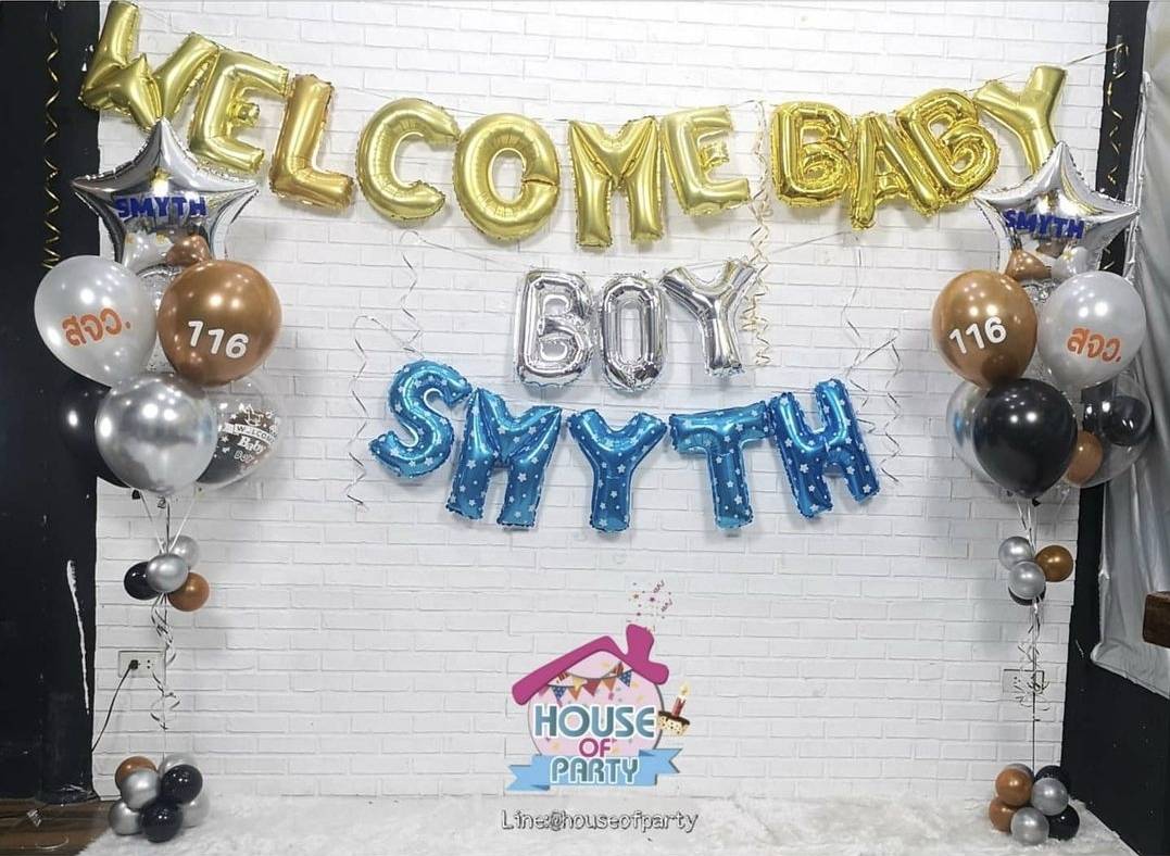 Set ตัวอักษร Welcome New Born