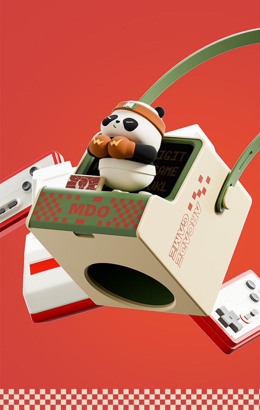 พัดลมมือถือ Portable Fan - Arcade Game - Mario / Panda / Brown Sugar