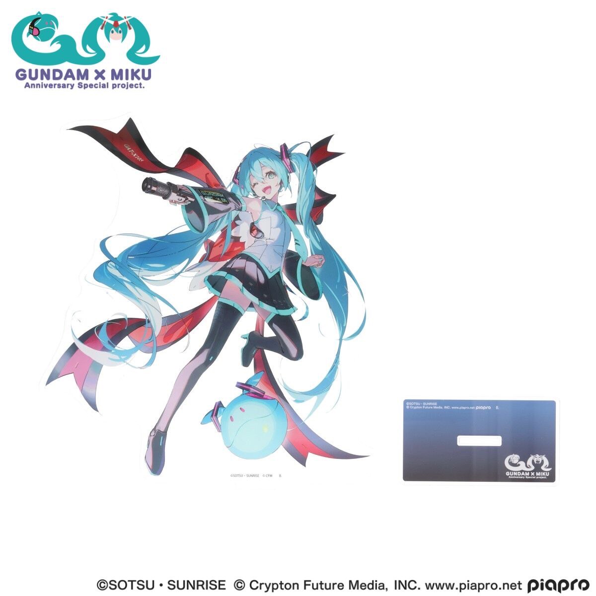 PRE-ORDER : Gundam 45th Anniversary x Hatsune Miku Acrylic Stand