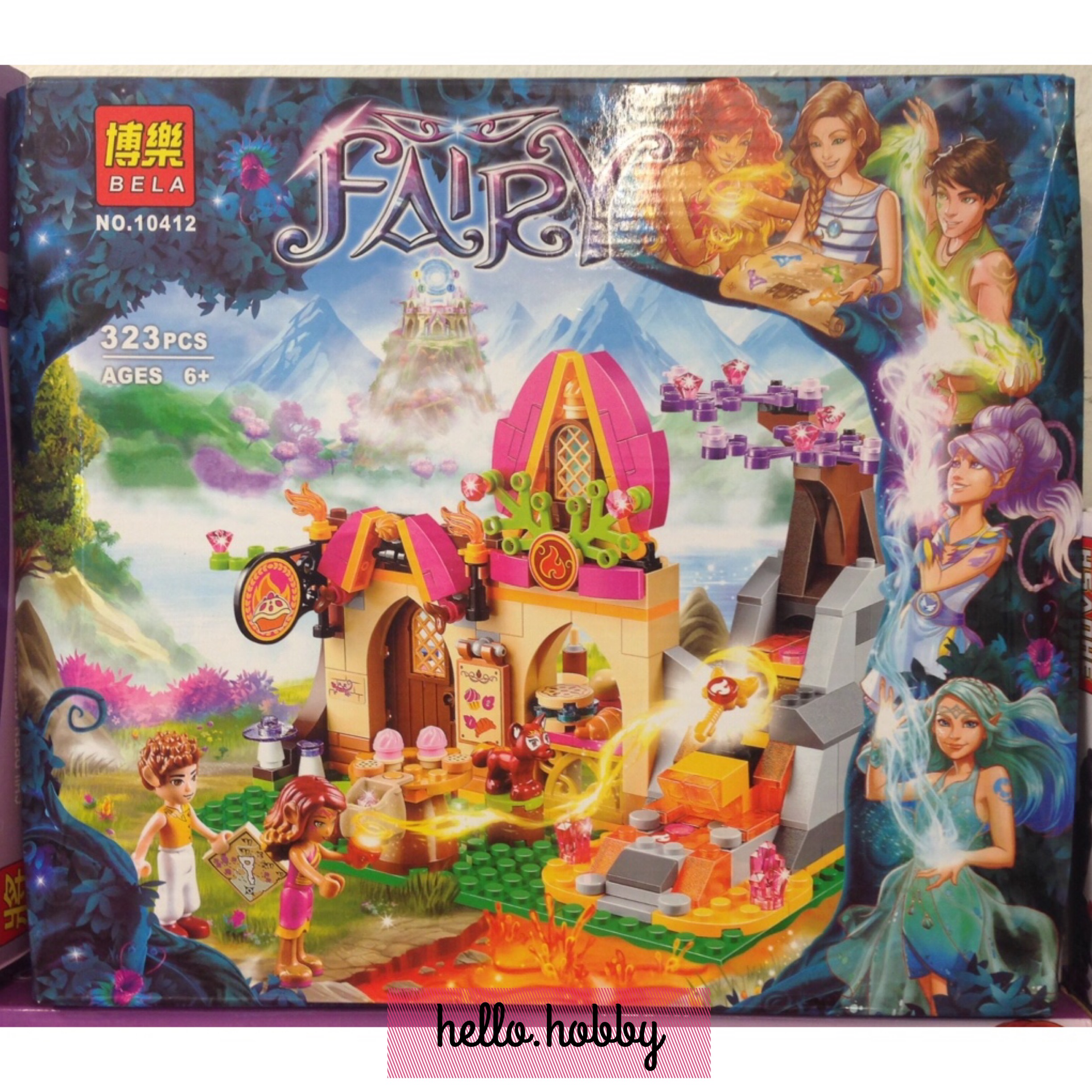 Bela 10412 Elves Wind Wizard Azari & Magic Roast House 323pcs
