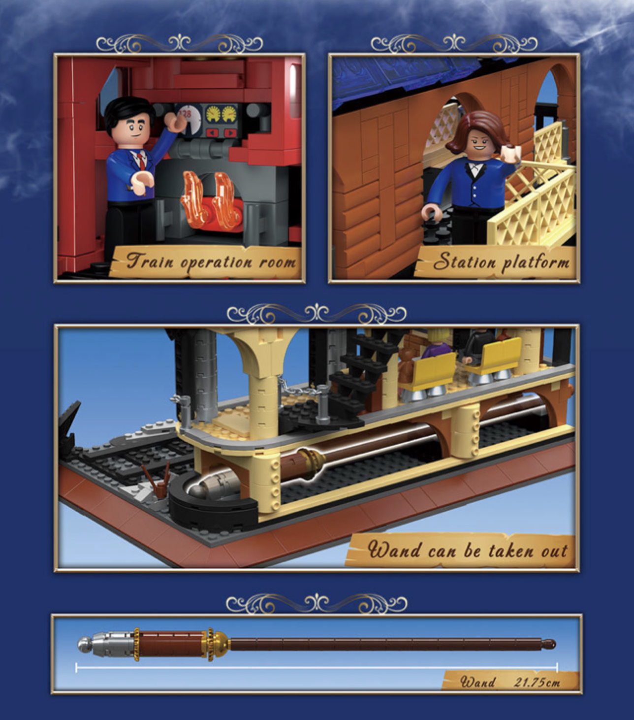 Zhe Gao Dz 6007 - Harry Potter - Magic Railway Station 1308pcs